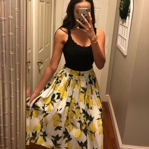 Lemon A-line Skirt
